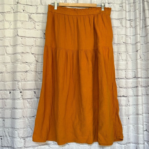 Universal Thread Dresses & Skirts - Universal Thread Orange Tiered Maxi Skirt